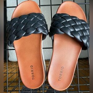 Torrid Braided Slip On Slides